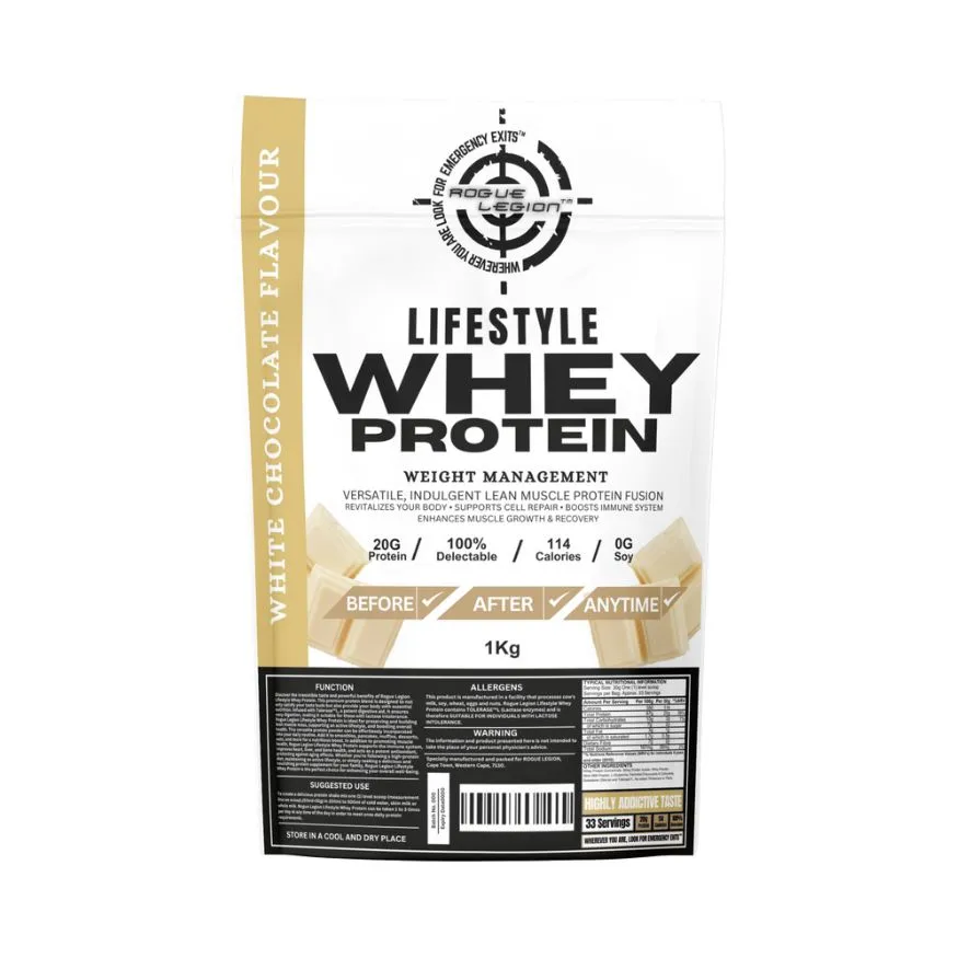 Rogue Legion Lifestyle Whey Protein -1kg - White Chocolate