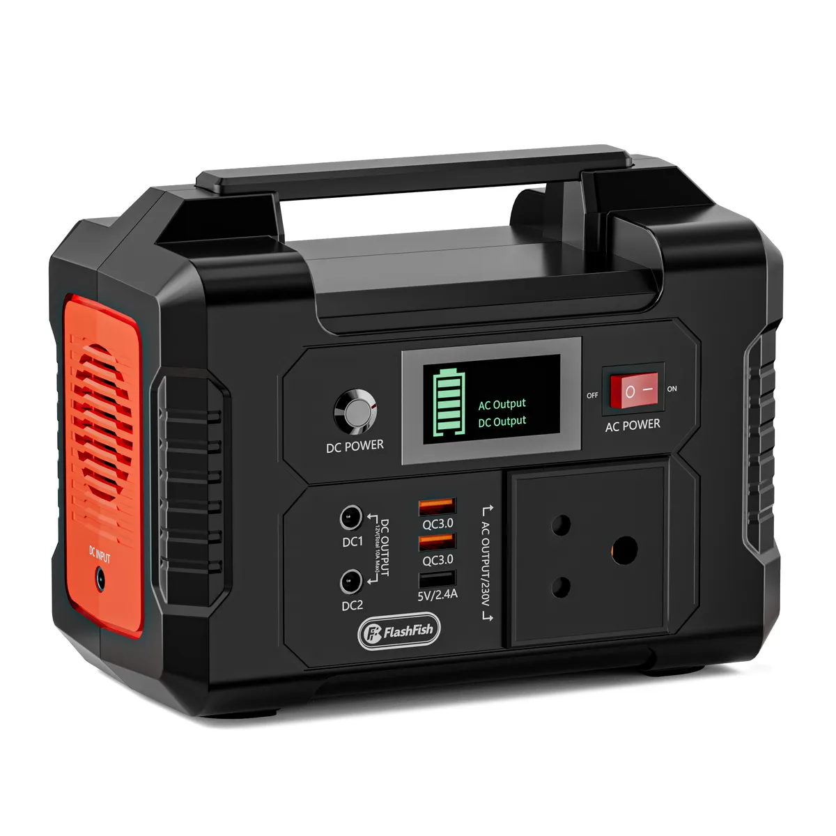 FlashFish Portable Power Station 200W 151Wh Backup Power Solar Powerbank