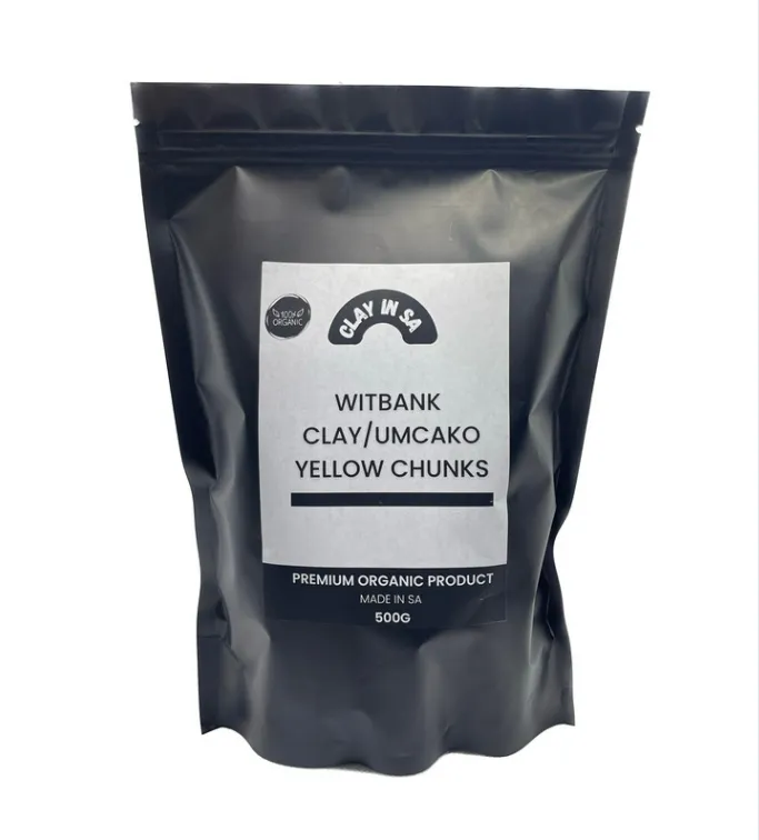 Witbank Yellow Clay Chunks - Umhlabathi/Umcako/Mabu - 500g