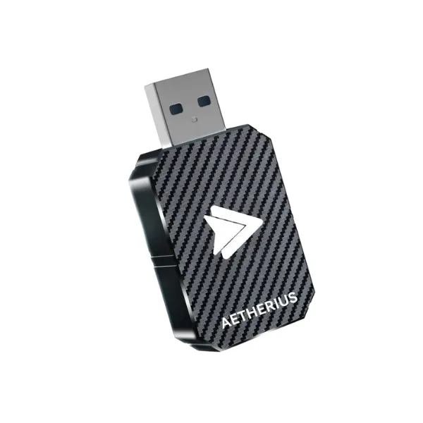 AETHERIUS Wireless Apple Carplay and Android Auto Adapter - Bluetooth