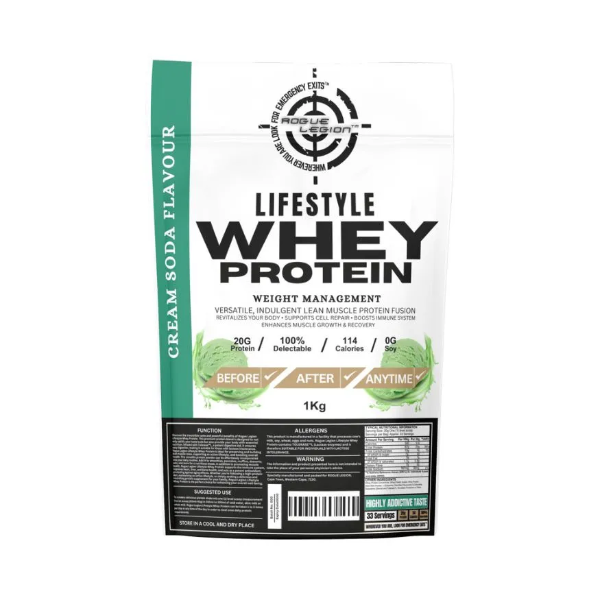 Rogue Legion Lifestyle Whey Protein -1kg - Cream Soda