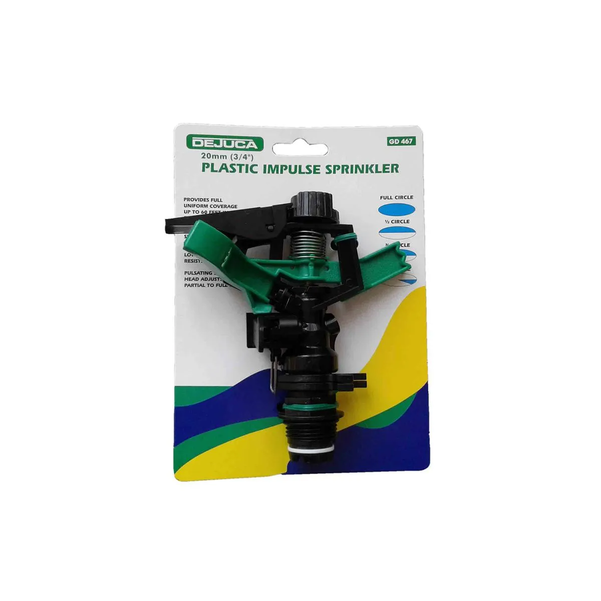 Dejuca - Adjustable PVC Impulse Sprinkler - 20mm