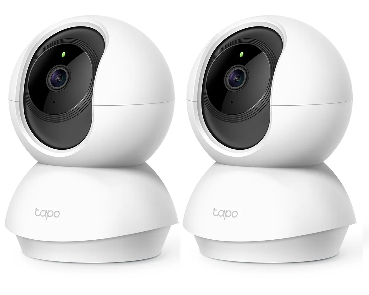 TAPO C70 Pan/Tilt Home Security Wi-Fi Camera – Dual Pack