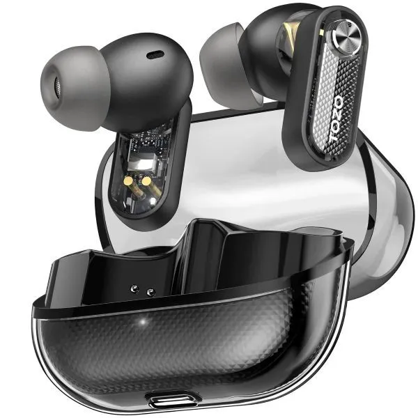 TOZO Aero Sound 3 Bluetooth Earphones with Active Noise Cancelling -Black