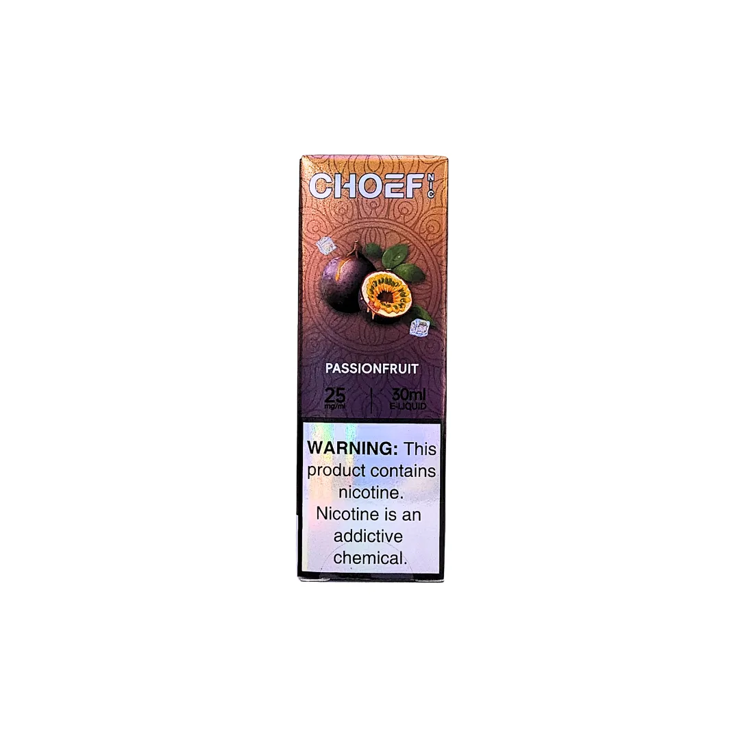 30ml Choef Nicotine Salts Vape Juice - Passionfruit 25mg
