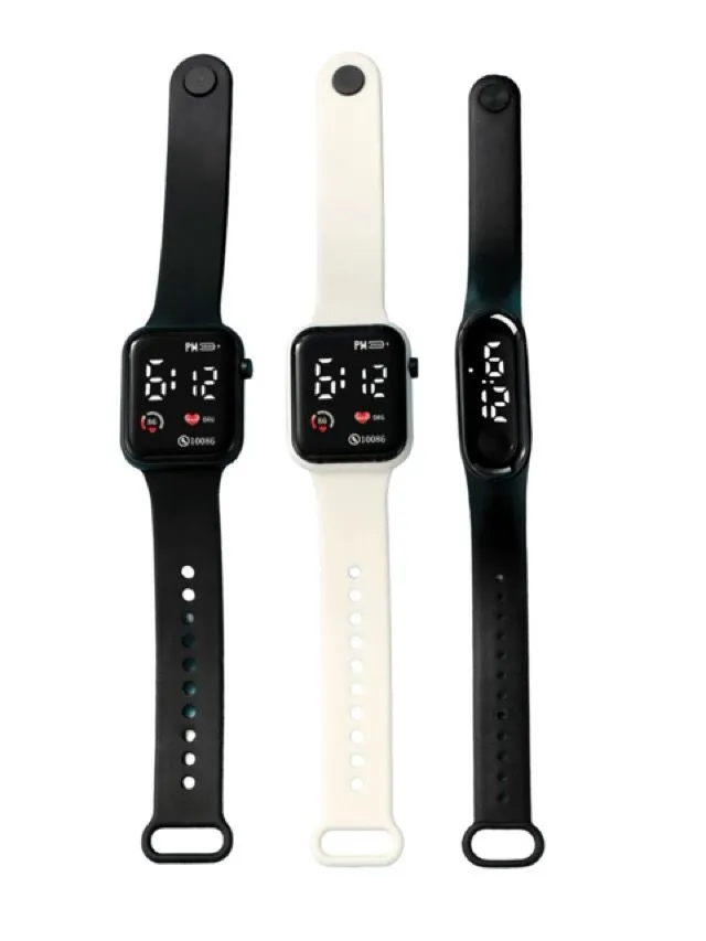 Sport Digital Watch 3Pcs Kids Water Resistant Electronic Watch Set