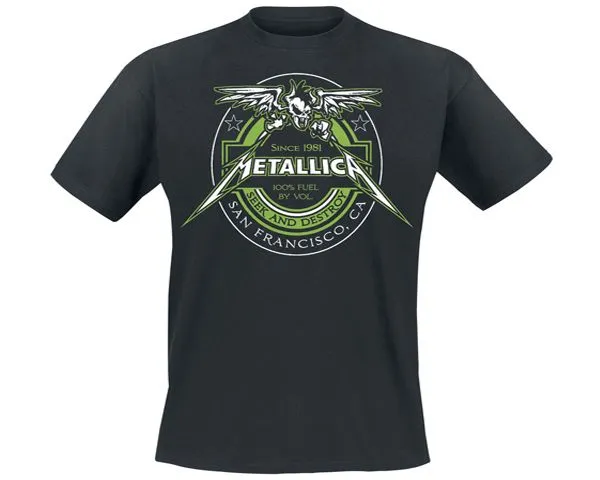 RockTs Metallica 100% Fuel - Seek And Destroy T-Shirt