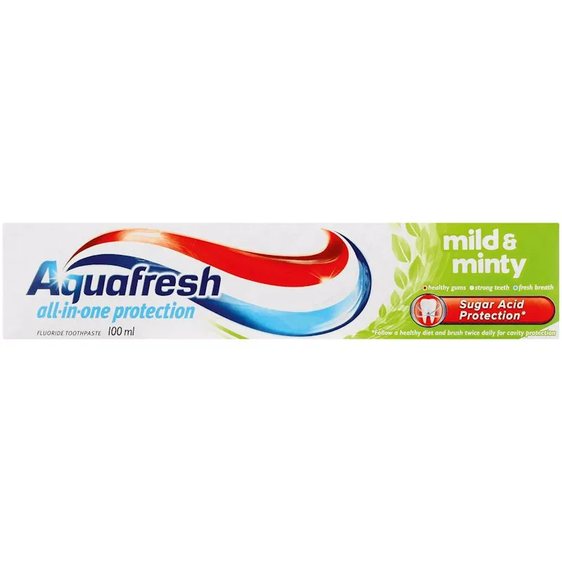 Aquafresh Fluoride Toothpaste, Mild & Minty (100ml)