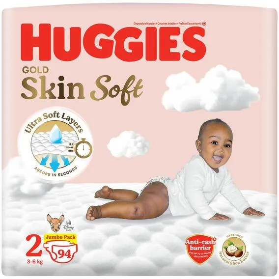 HUGGIES GOLD SKINSOFT JP SIZE 2 94'S