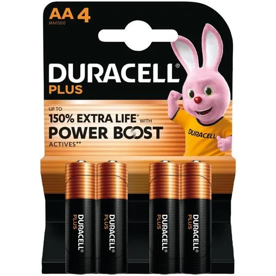 DURACELL PLUS AA 4 POWER BOOST