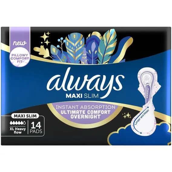 ALWAYS MAXI SLIM DUO NIGHT 14, PK