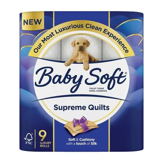 BABY SOFT SUP QUILTS 2PLY TOILET PAPER 9S