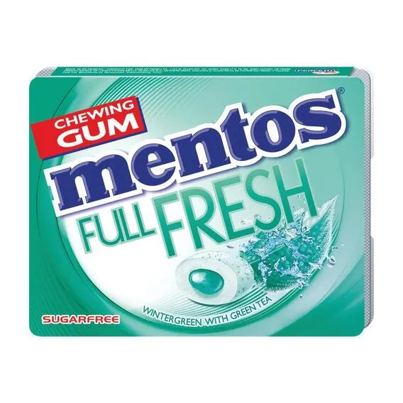 MENTOS Gum Pure Fresh Wintergreen MIXED FRUIT 15, G