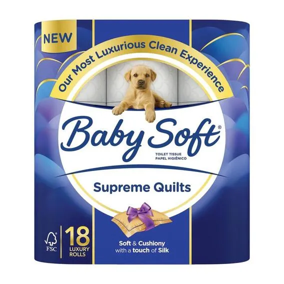 BABY SOFT SUP QUILTS 2PLY TOILET PAPER 18S