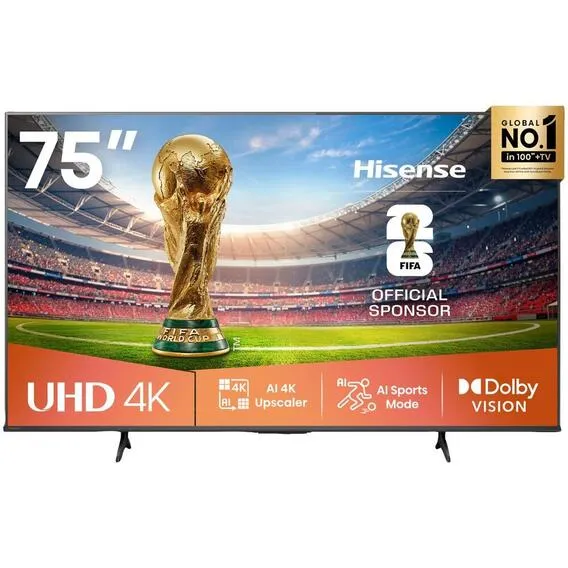 HISENSE 75" SMART UHD TV 1 EA 75A6Q
