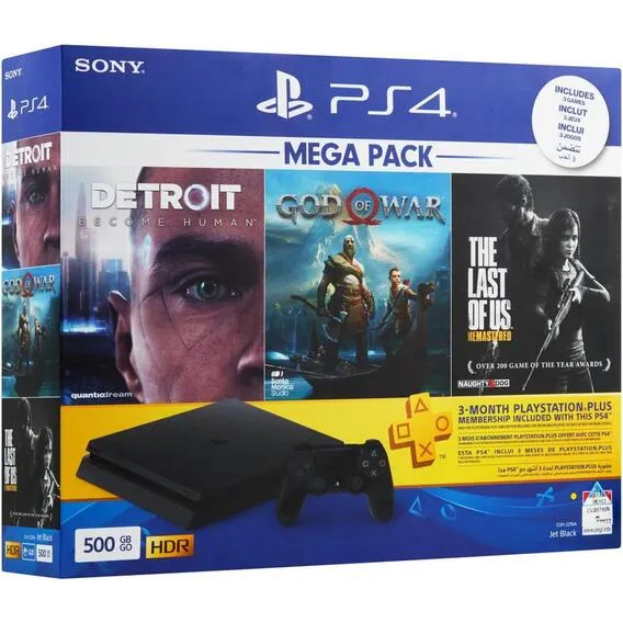 PLAYSTATION PS4 500GB+90 Day+Detroit+GOW+ TLOU 10229889