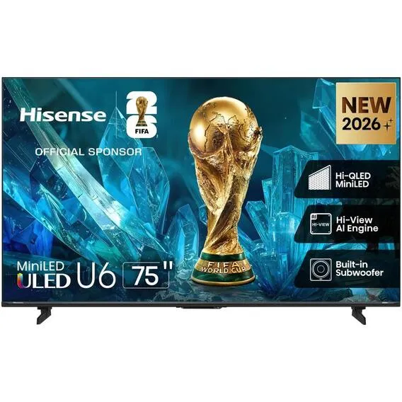 HISENSE HI-QLED MINI LED 4K SMART TV 75U6S