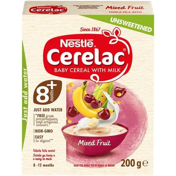 NESTLE CERELAC UNSWEETEND MIXED FRUIT