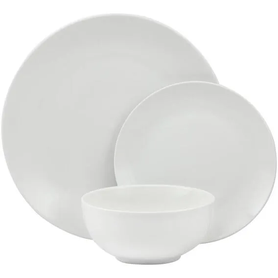 MAINSTAYS COUPE DINNER SET 12PC