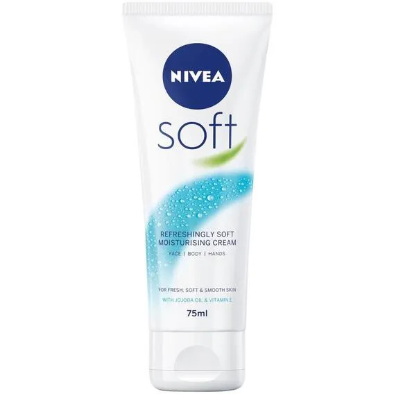 NIVEA Soft Moisturising Cream Tube 75, ML