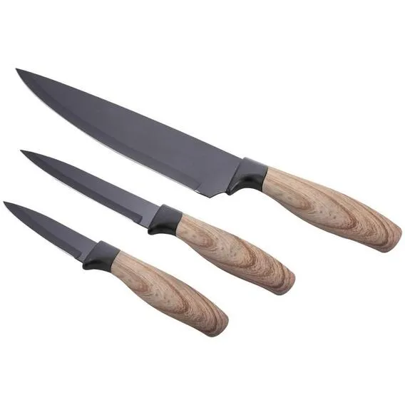 KOGA KNIFE SET WOODEN FINISH 3PCS 3, EA