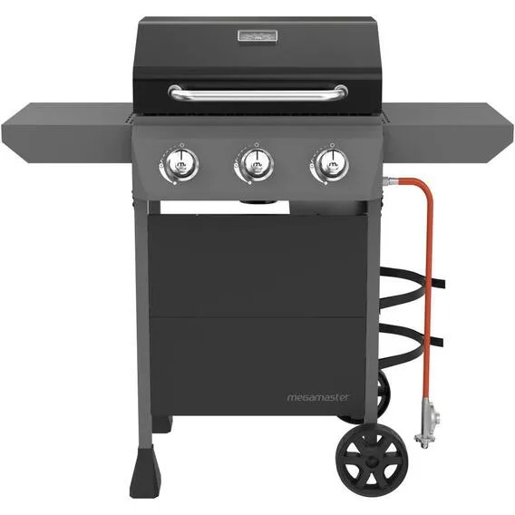 MEGAMASTER ONYX SERIES 3 BURNER PATIO GAS BRAAI