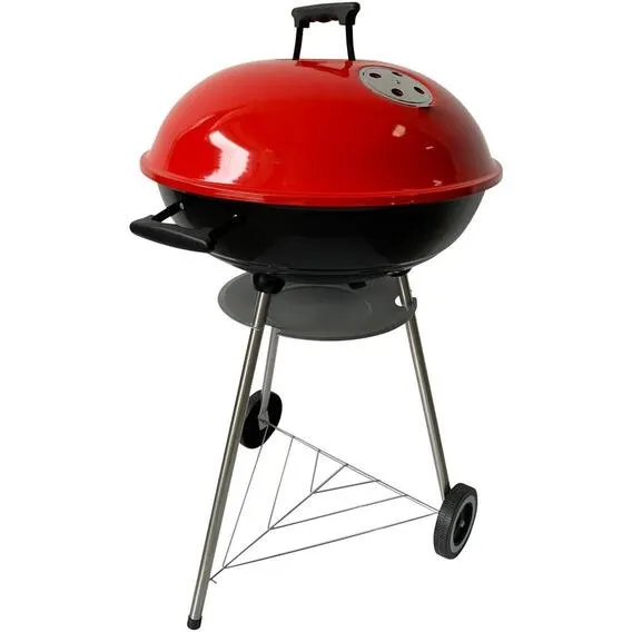 MEGAMASTER EXPERT GRILL RED CHARCOAL KETTLE 56CM