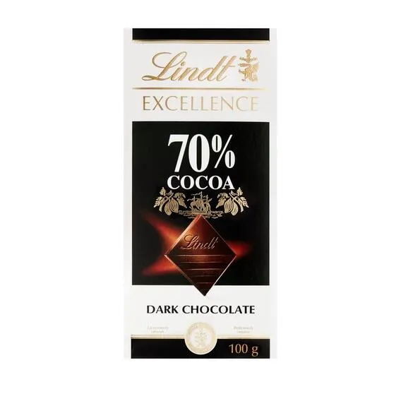 LINDT Excellence 70% Dark Chocolate 100, G