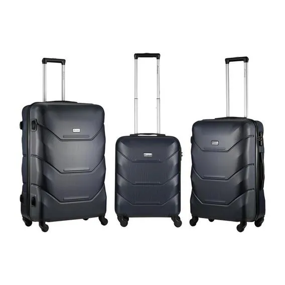 TRAVELWIZE ONYX TRAVEL SET ABS 3PCE NY EA TW-1140-NV