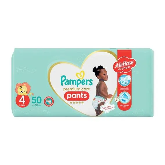 PAMPERS PREMIUM PANTS VP SIZE 4 50'S