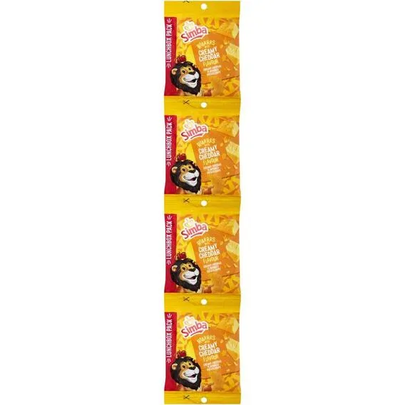 SIMBA Chips Strips 4x25G CREAMY CHEDDAR 25, G