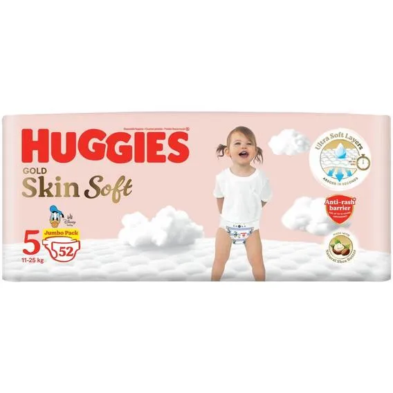 HUGGIES GOLD SKINSOFT JP SIZE 5 52'S