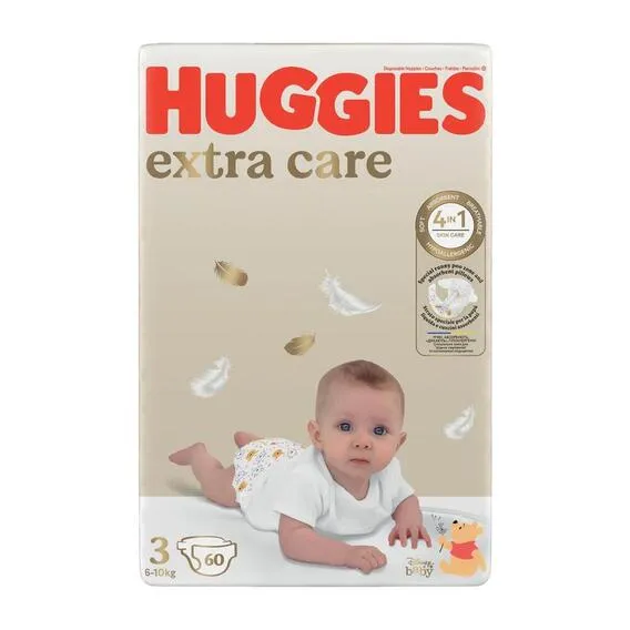 HUGGIES EXTRA CARE SIZE 3 (60)