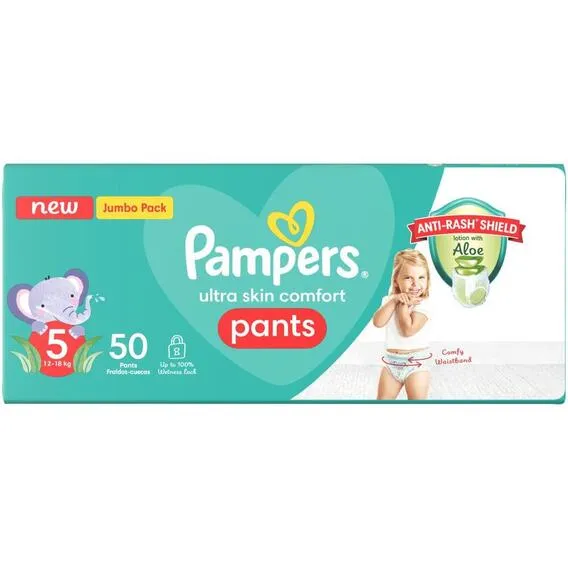 PAMPERS ACTIVE BABY PANTS JP SIZE 5 50'S