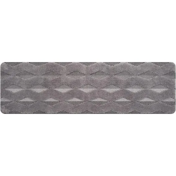 FLOORING ZIGZAG JACQUARD RUG 50X170CM GREY