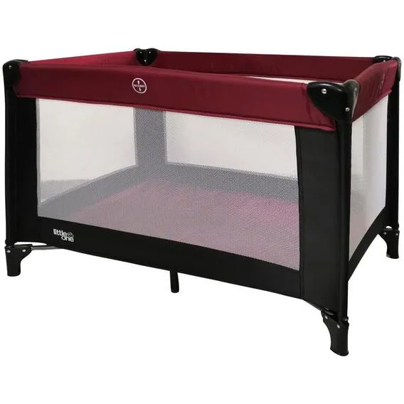 LITTLE ONE VITO CAMP COT BURGUNDY