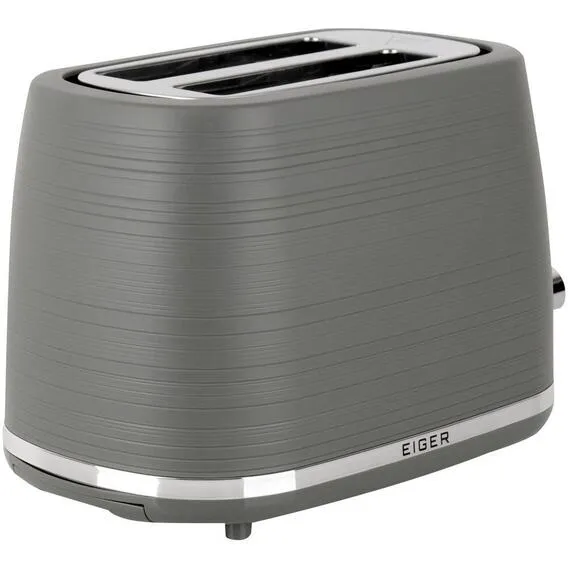 EIGER TEXTURA PLASTIC TOASTER 2-SLICE EG-TP04-GR
