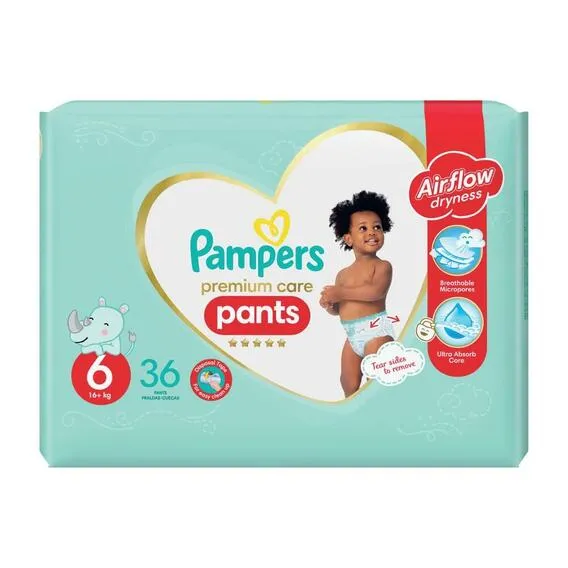 PAMPERS PREMIUM PANTS VP SIZE 6 36'S