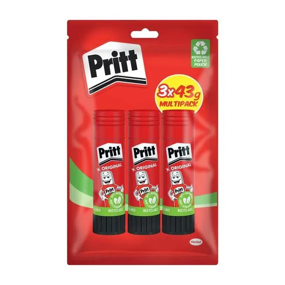 PRITT Glue Stick Value Pack 43Gx3