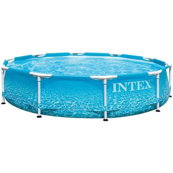 INTEX 3.05M X 76CM BEACHSIDE METAL FRAME POOL
