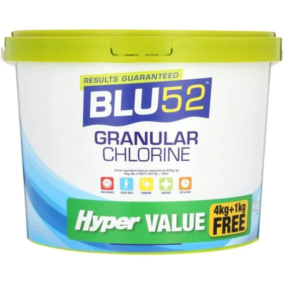 BLU52 4KG Granular Chlorine