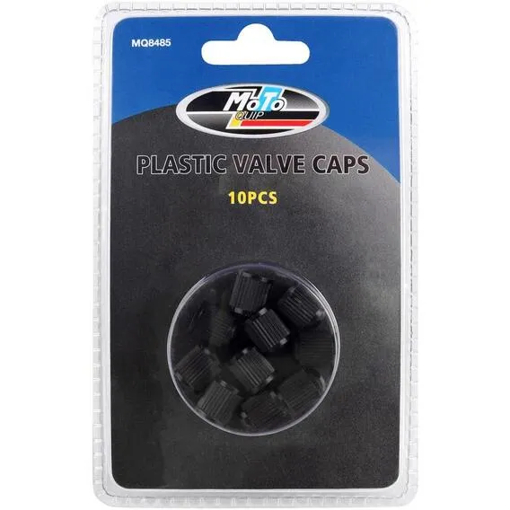 MOTOQUIP Black Plastic Valve Caps