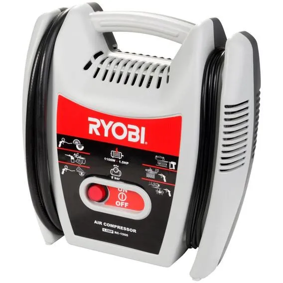 RYOBI AIR COMPRESSOR 1.5HP 8 BAR TANKLESS RC-1500