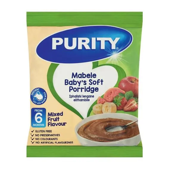 PURITY Mabele Soft Porridge MIXED FRUIT 350, G