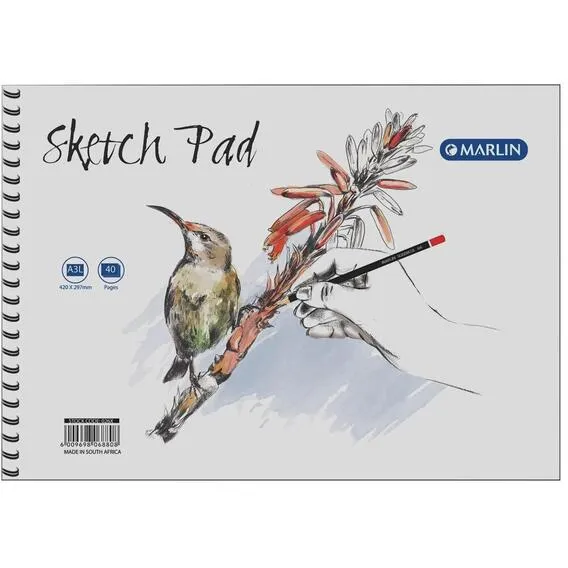 MARLIN Sketch Pad A3L_40Page Side Spiral