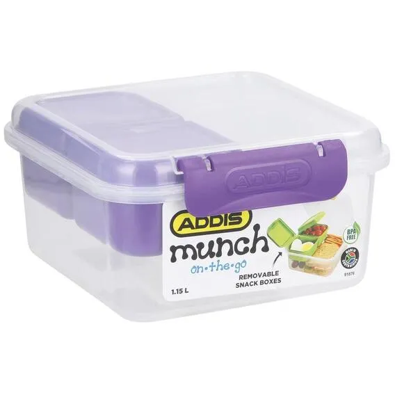 ADDIS 1.2L Clip N Seal On The Go Lunch Box 91876