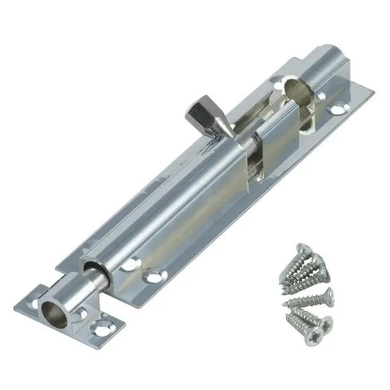 SAMSON B/BOLT BRASS STR 63MM CP