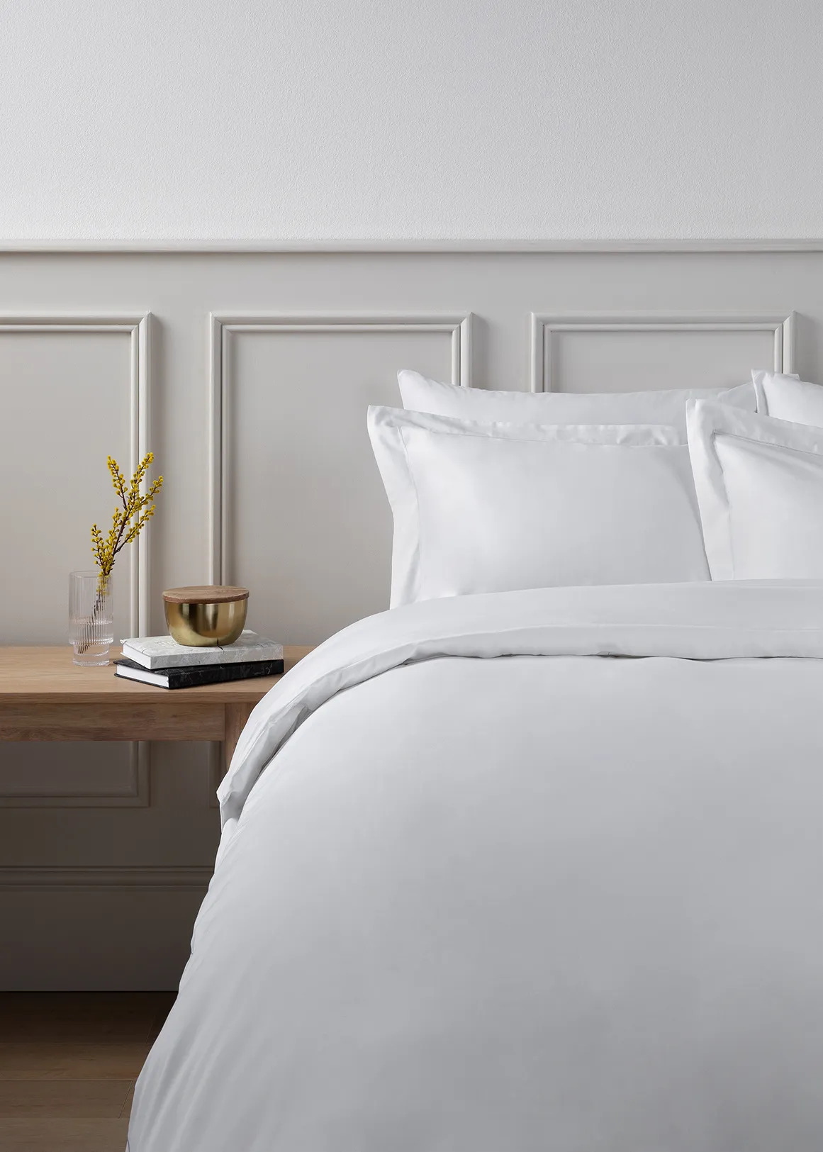 400TC Egyptian Cotton Duvet Set - WHITE