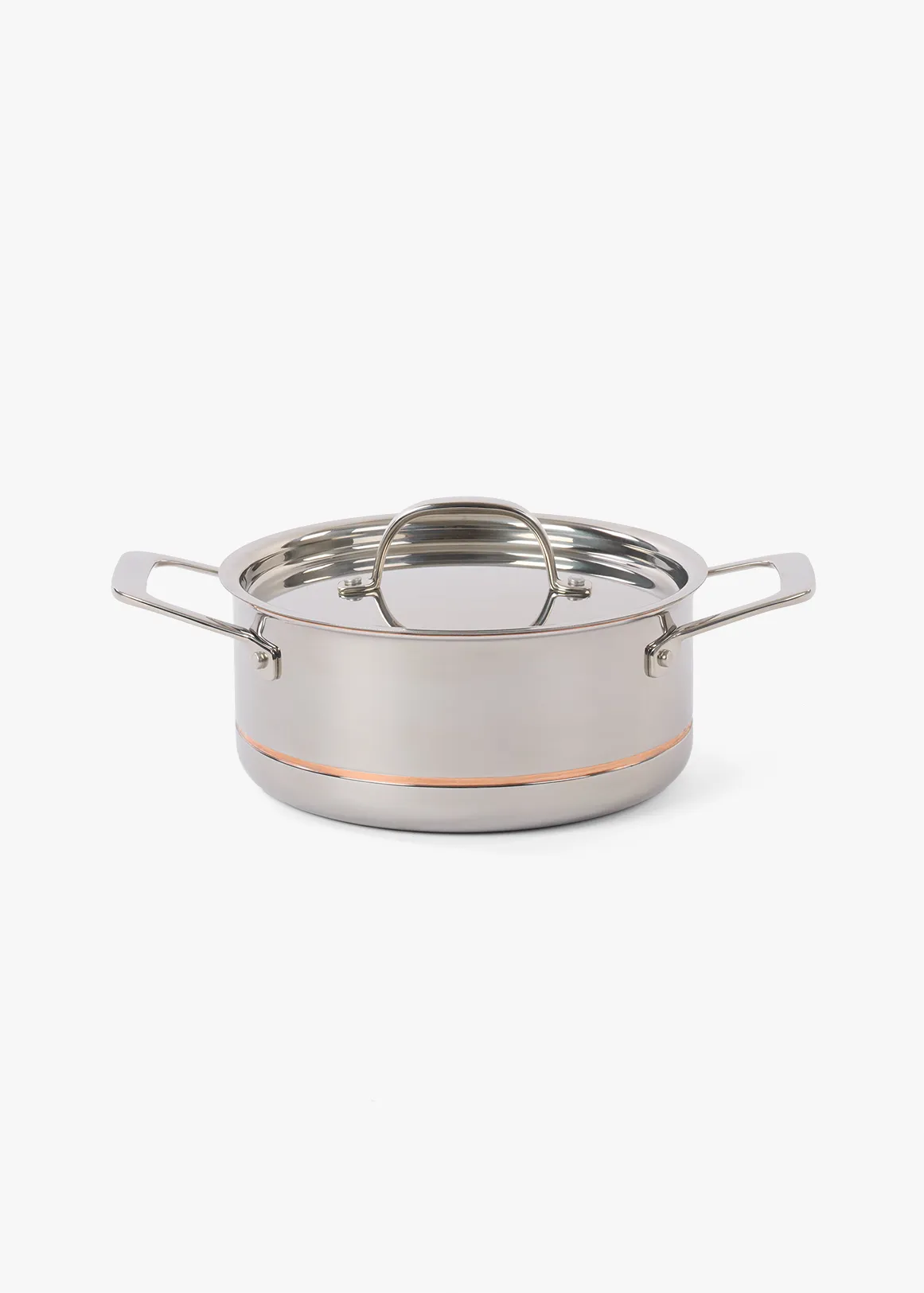 5ply Stainless Steel Casserole 20cm - SILVER