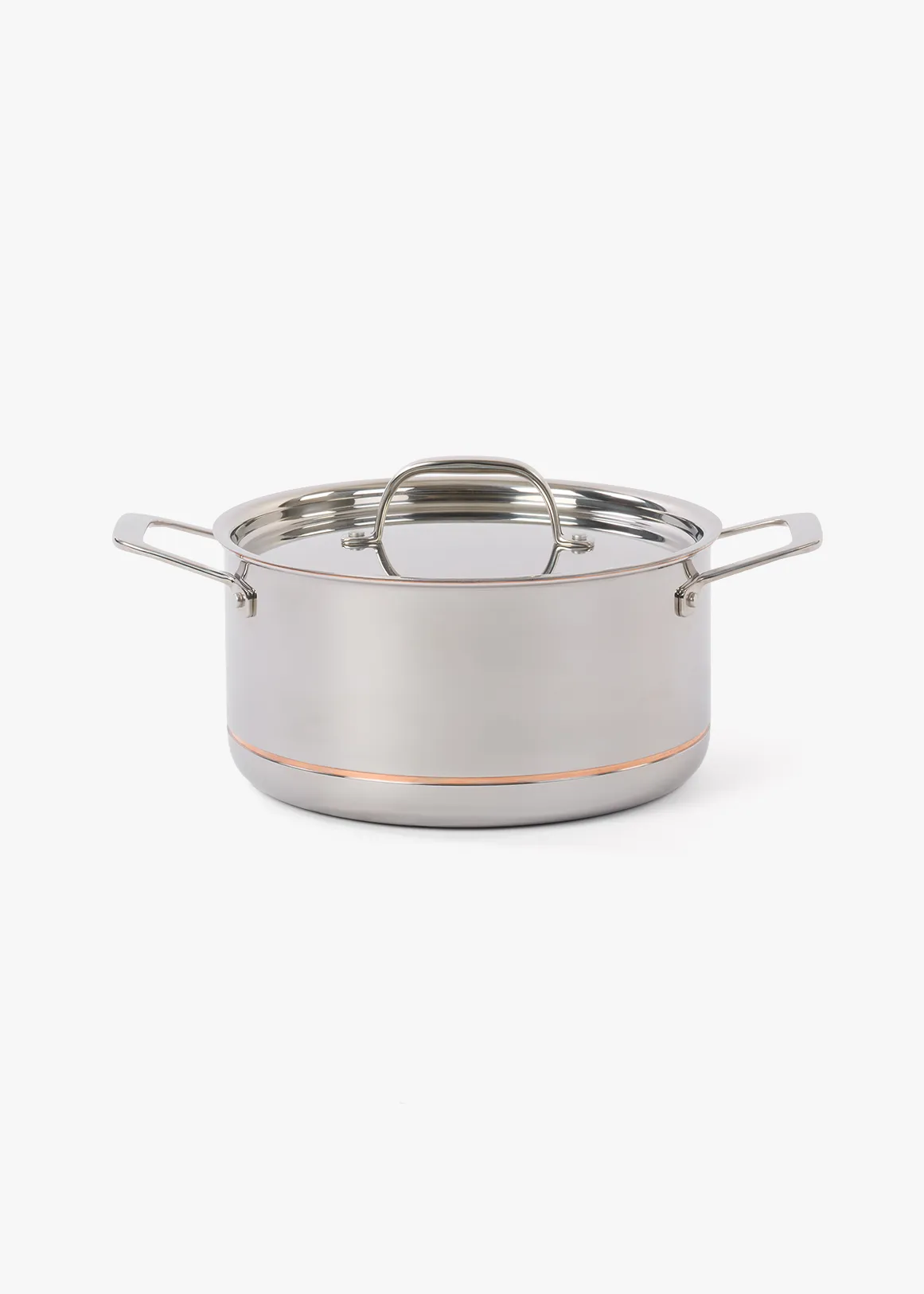5ply Stainless Steel Casserole 24cm - SILVER
